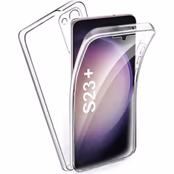 Coque intégrale 360°- Compatible Samsung Galaxy S23 Plus – Double protection transparente