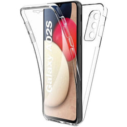 Coque intégrale 360°- Compatible Samsung Galaxy A02S – Double protection transparente
