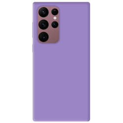 Coque en silicone violet - Compatible Samsung Galaxy S22 Ultra