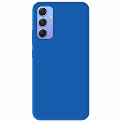 Coque en silicone bleu - Compatible Samsung Galaxy A34 5G