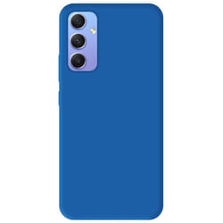 Coque en silicone bleu - Compatible Samsung Galaxy A34 5G