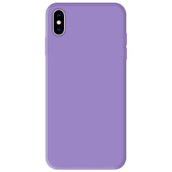 Coque en silicone violet - Compatible Apple iPhone X Apple iPhone XS