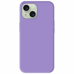 Coque en silicone violet - Compatible Apple iPhone 15