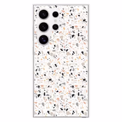 Coque en silicone - Compatible Samsung Galaxy S24 Ultra - design terrazzo color