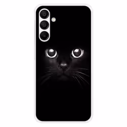 Coque en silicone - Compatible Samsung Galaxy A15 - design yeux de chat