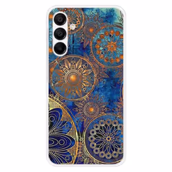 Coque en silicone - Compatible Samsung Galaxy A15 - design mandalla bleu