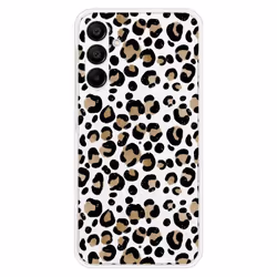 Coque en silicone - Compatible Samsung Galaxy A15 - design leopard