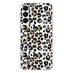 Coque en silicone - Compatible Samsung Galaxy A15 - design leopard