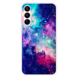 Coque en silicone - Compatible Samsung Galaxy A15 - design galaxie bleue