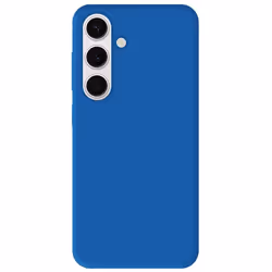 Coque en silicone bleu - Compatible Samsung Galaxy S24 Plus Samsung Galaxy S25 Plus