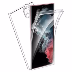 Coque intégrale 360°- Compatible Samsung Galaxy S24 Ultra – Double protection transparente