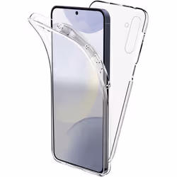 Coque intégrale 360°- Compatible Samsung Galaxy S24 Plus Galaxy S25 Plus – Double protection transparente