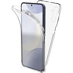 Coque intégrale 360°- Compatible Samsung Galaxy S24 Plus Galaxy S25 Plus – Double protection transparente