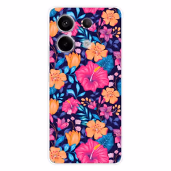 Coque Silicone Imprimée - 1001 Coques - Xiaomi Redmi Note 13 Pro 5G - Fleurs Exotiques - Souple - Transparent