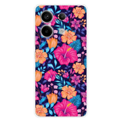 Coque Silicone Imprimée - 1001 Coques - Xiaomi Redmi Note 13 Pro 5G - Fleurs Exotiques - Souple - Transparent