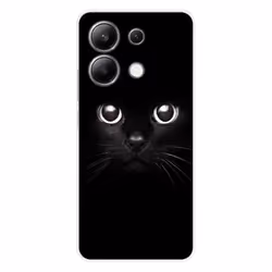 Coque en silicone - Compatible Xiaomi Redmi Note 13 4G - design yeux de chat