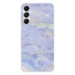 Coque en silicone - Compatible Samsung Galaxy A25 - design marbre bleu