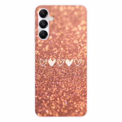 Coque en silicone - Compatible Samsung Galaxy A05S - design paillettes coeur