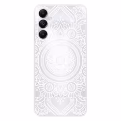Coque en silicone - Compatible Samsung Galaxy A05S - design mandala blanc