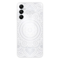 Coque en silicone - Compatible Samsung Galaxy A05S - design mandala blanc