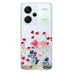 Coque en silicone - Compatible Xiaomi Redmi Note 13 Pro Plus 5G - design printemps en fleurs