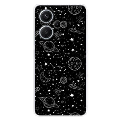 Coque en silicone - Compatible Xiaomi Redmi Note 13 Pro Plus 5G - design galaxy draw