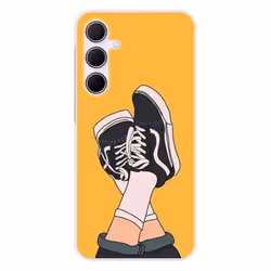 Coque en silicone - Compatible Samsung Galaxy A55 5G - design sneakers