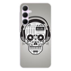 Coque en silicone - Compatible Samsung Galaxy A55 5G - design skull music