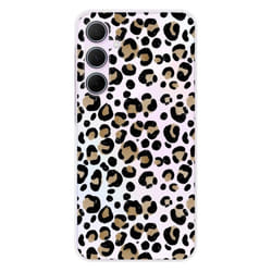 Coque en silicone - Compatible Samsung Galaxy A55 5G - design leopard