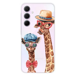 Coque en silicone - Compatible Samsung Galaxy A55 5G - design funny girafe