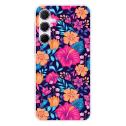 Coque Silicone Imprimée - 1001 Coques - Galaxy A55 5G - Fleurs Exotiques - Protection Optimale - Souple