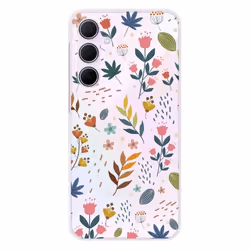 Coque Silicone Imprimée - 1001 Coques - Samsung Galaxy A55 5G - Fleurs Colorées - Souple - Protection Optimale