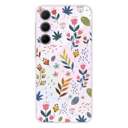 Coque Silicone Imprimée - 1001 Coques - Samsung Galaxy A55 5G - Fleurs Colorées - Souple - Protection Optimale