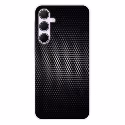Coque en silicone - Compatible Samsung Galaxy A55 5G - design dark metal