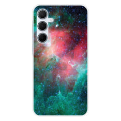 Coque en silicone - Compatible Samsung Galaxy A35 5G - design nebuleuse