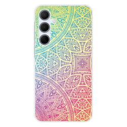 Coque en silicone - Compatible Samsung Galaxy A35 5G - design mandala pastel