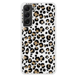 Coque Silicone Renforcée - Samsung - Galaxy S22 Plus - Design Léopard - Antichoc - Impression Brillante