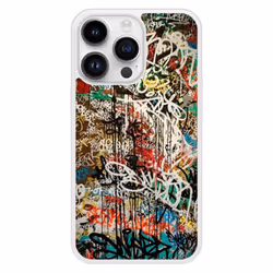 Coque en silicone renforcé - Apple - iPhone 14 Pro - Multicolore - Graffiti 1 - Protection accrue