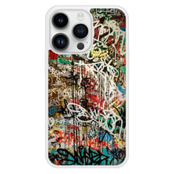 Coque en silicone renforcé - Apple - iPhone 14 Pro - Multicolore - Graffiti 1 - Protection accrue