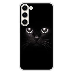Coque Silicone Renforcée - Samsung - Galaxy S23 Plus - Yeux de chat - Antichoc - Impression brillante