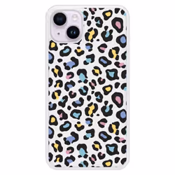 Coque Silicone Renforcée - Apple - iPhone 15 Plus - Léopard Coloré - Antichoc - Impression Brillante