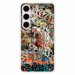 Coque en silicone renforcé - Samsung - Galaxy S24 Plus - Multicolore - Graffiti 1 - Résistance accrue