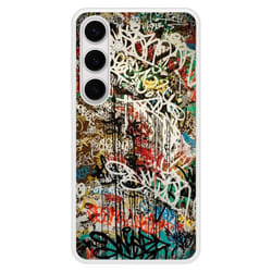 Coque en silicone renforcé - Samsung - Galaxy S24 Plus - Multicolore - Graffiti 1 - Résistance accrue