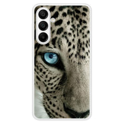 Coque Silicone Renforcée - Samsung - Galaxy A15 - Oeil de Léopard - Antichoc - Impression Brillante
