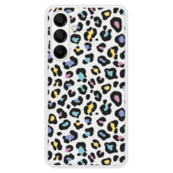 Coque Silicone Renforcée - Samsung - Galaxy A15 - Antichoc - Design Léopard Coloré - Impression Brillante