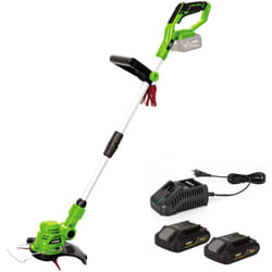 Coupe Bordure sans fil 20V + 2 Batteries 2AH + Chargeur + Jeu de 20 lames coupantes Vito