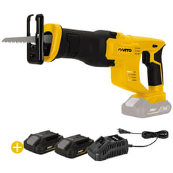 Vito - Scie sabre sans fil 20V + 2 Batteries lithium 2AH + Chargeur rapide
