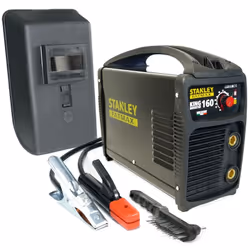 Poste à souder inverter MMA PROFESSIONNEL KING 160 STANLEY FATMAX 160 A. Facteur de marché très élevé 160A à 100 %. Soude en  ...