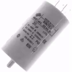 Condensateur 20 mF 450V compatible pour lave-linge BRANDT, THOMSON, VEDETTE, FAGOR 481981729153 Appareils compatibles : [LAVE ...