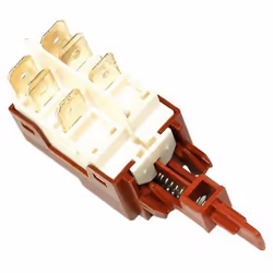 Interrupteur bipolaire NA+P pour lave-vaisselle CANDY, ROSIERES, HOOVER, IBERNA 90489683Appareils compatibles :LAVE-LINGE CAN ...